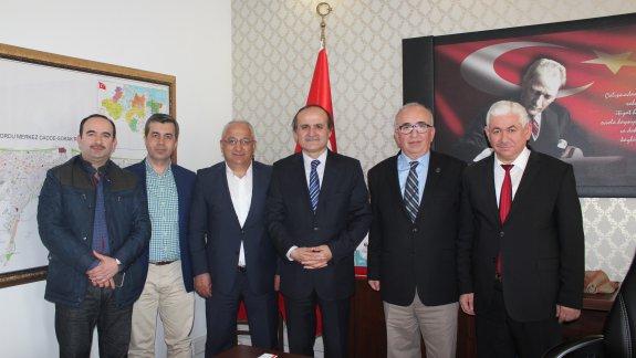 Ünyeli Sanayici İşadamları ve Yöneticiler Derneği Yönetiminden Millî Eğitim Müdürümüz Dr. Şaban Karataş’a Ziyaret