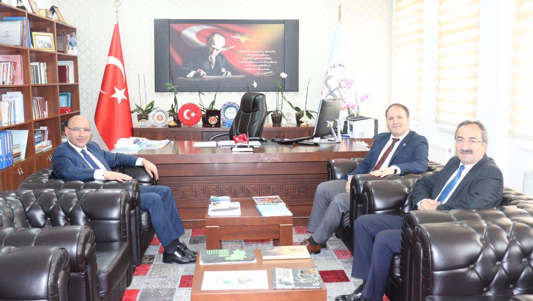 İl Millî Eğitim Müdürümüz Kutlu Tekin BAŞ'a Bakanlığımız Daire Başkanı İhsan ERKUL'dan Ziyaret