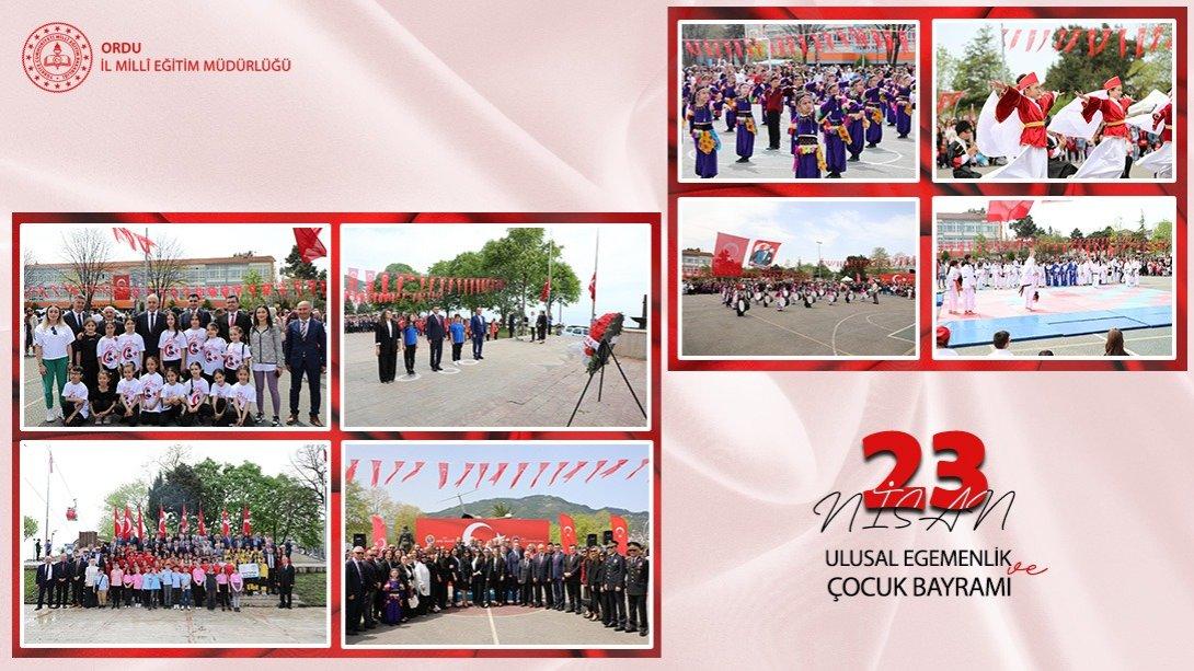 23 Nisan Ulusal Egemenlik ve Çocuk Bayramı, İlimizde Düzenlenen Törenlerle Coşkuyla Kutlandı