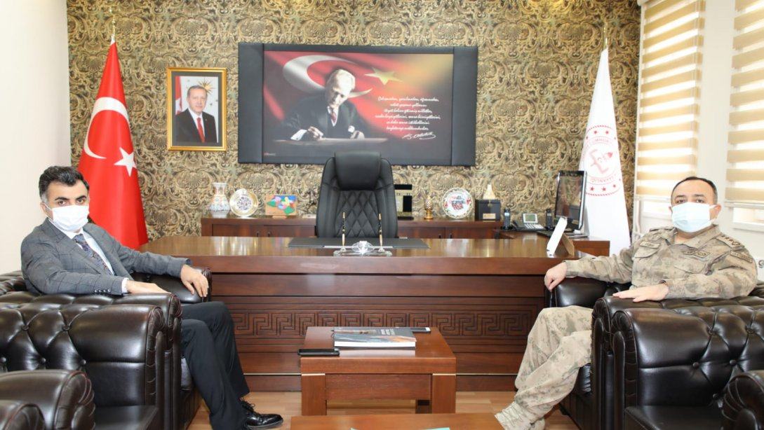 İl Jandarma Alay Komutanı Albay Gazi DEMİR'den Müdürümüze Ziyaret