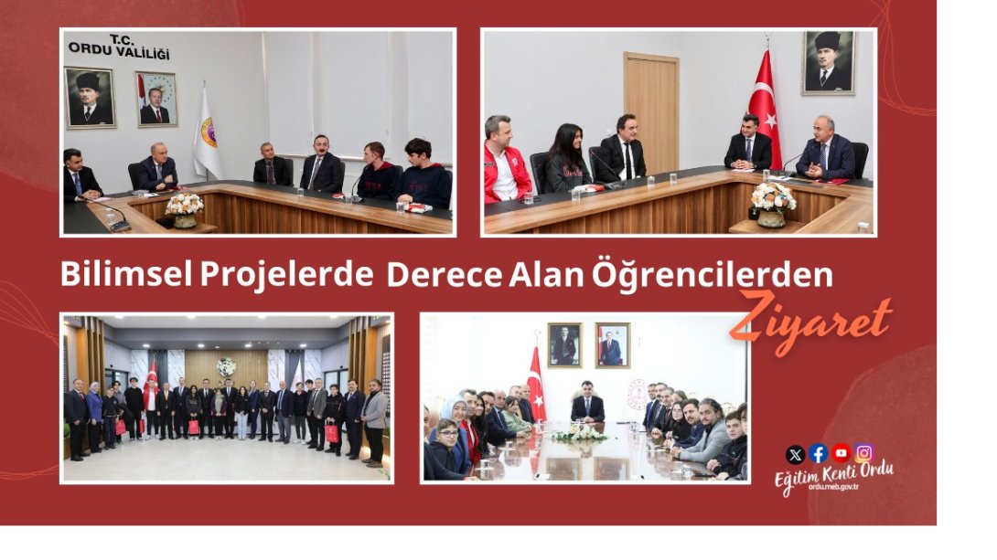 Bilimsel Yarışmalarda Derece Alan Öğrenci ve Öğretmenlerimizden Ziyaret