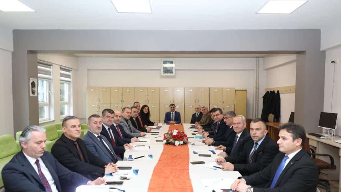 İlçe Millî Eğitim Müdürlerimiz ile Değerlendirme Toplantısı Yapıldı